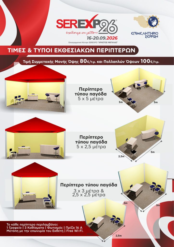 SerExpo ΠΕΡΙΠΤΕΡΑ & ΤΙΜΕΣ